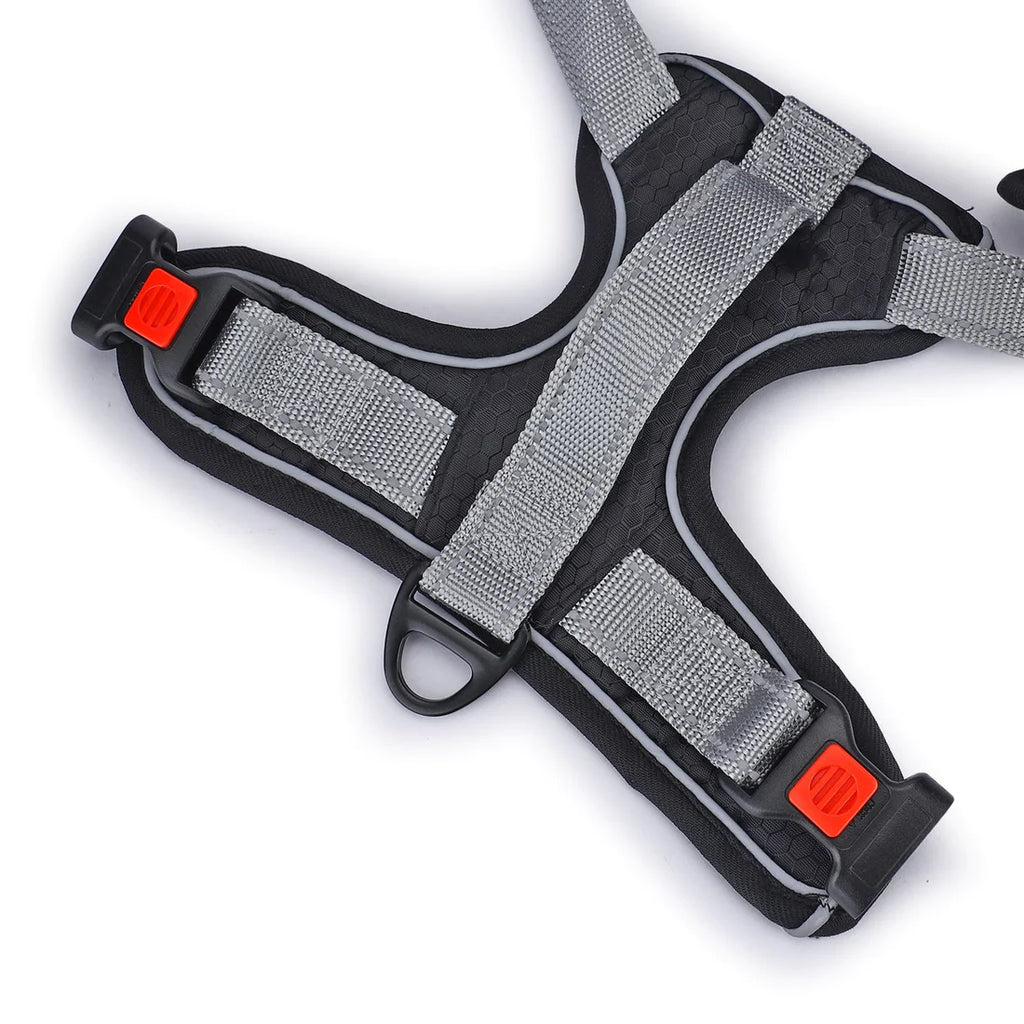 Basil No-Pull Vest Reflective Handle Harness - Black