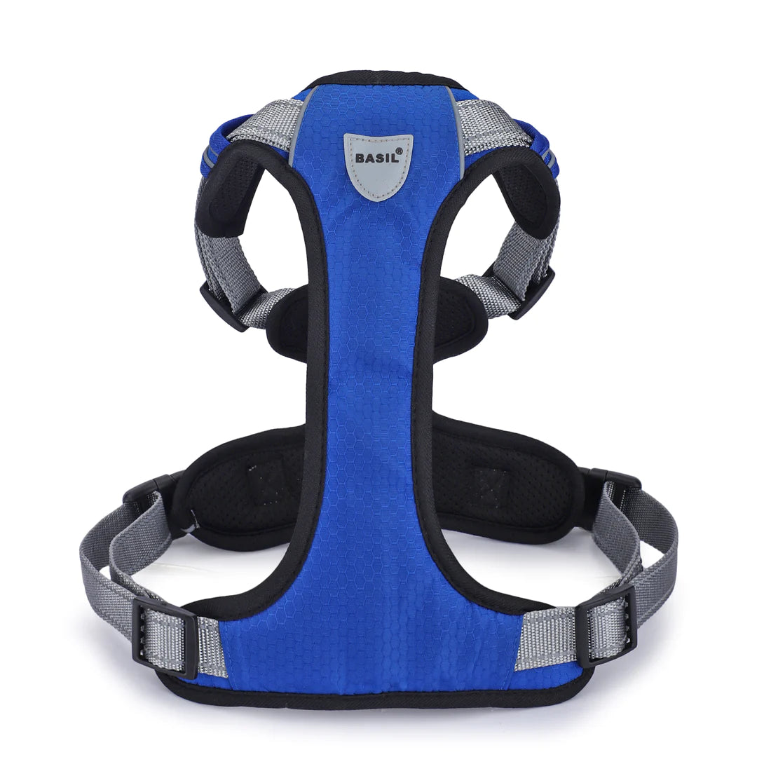 Basil No-Pull Vest Reflective Handle Harness - Blue