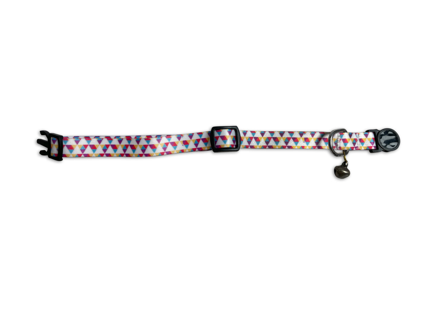 Tails Nation Digital Printed Triangle Rainbow Adjustable Collar For Your Cat