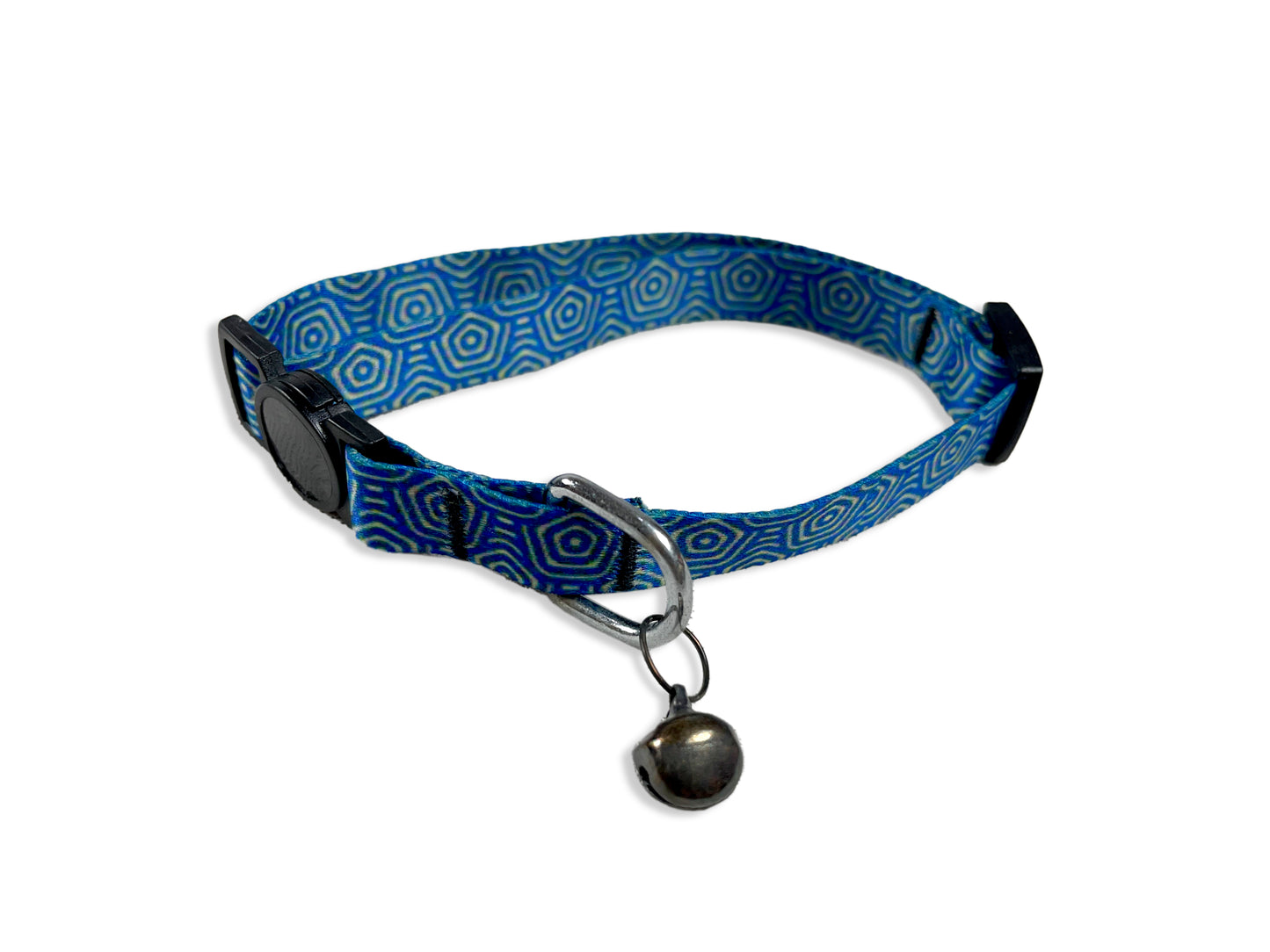 Tails Nation Digital Printed Navy Blue Adjustable Collar For Your Cat