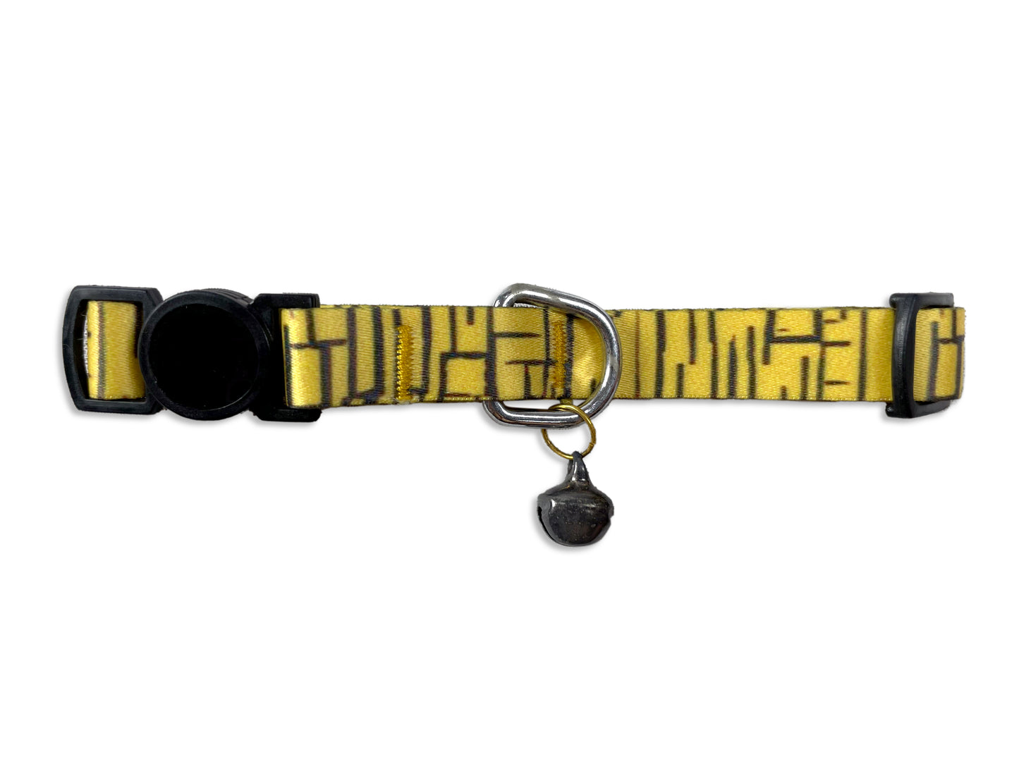 Tails Nation Digital Printed Bee Yellow Adjustable Collar For Your Cat