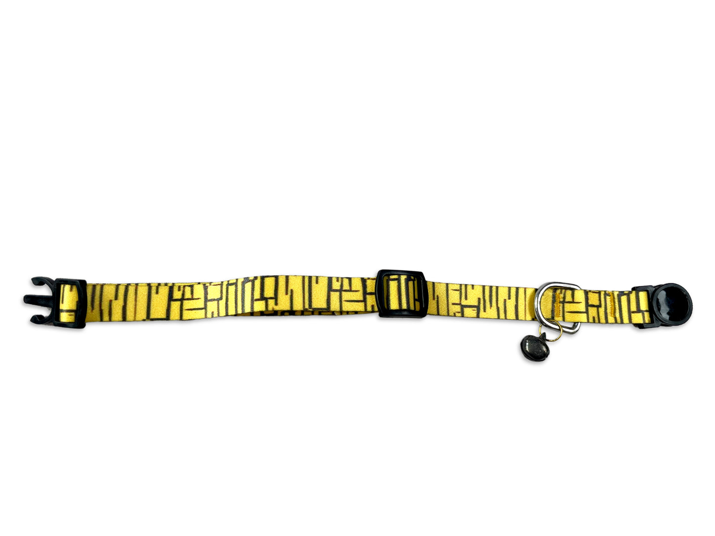 Tails Nation Digital Printed Bee Yellow Adjustable Collar For Your Cat