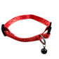 Tails Nation Digital Printed Ruby Red Adjustable Collar For Your Cat