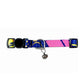 Tails Nation Digital Printed Blue & Pink Adjustable Collar For Your Cat