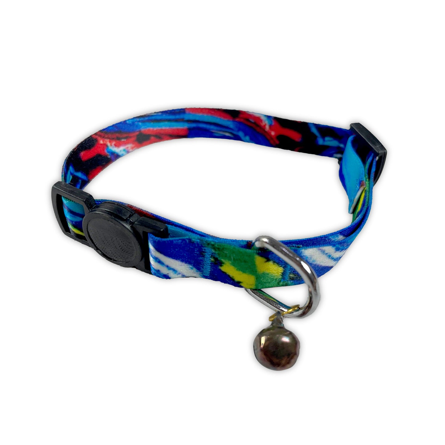 Tails Nation Digital Printed Cool Blue Adjustable Collar For Your Cat