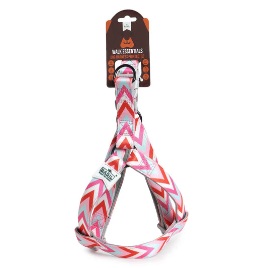 Basil Printed Pink Padded Harness