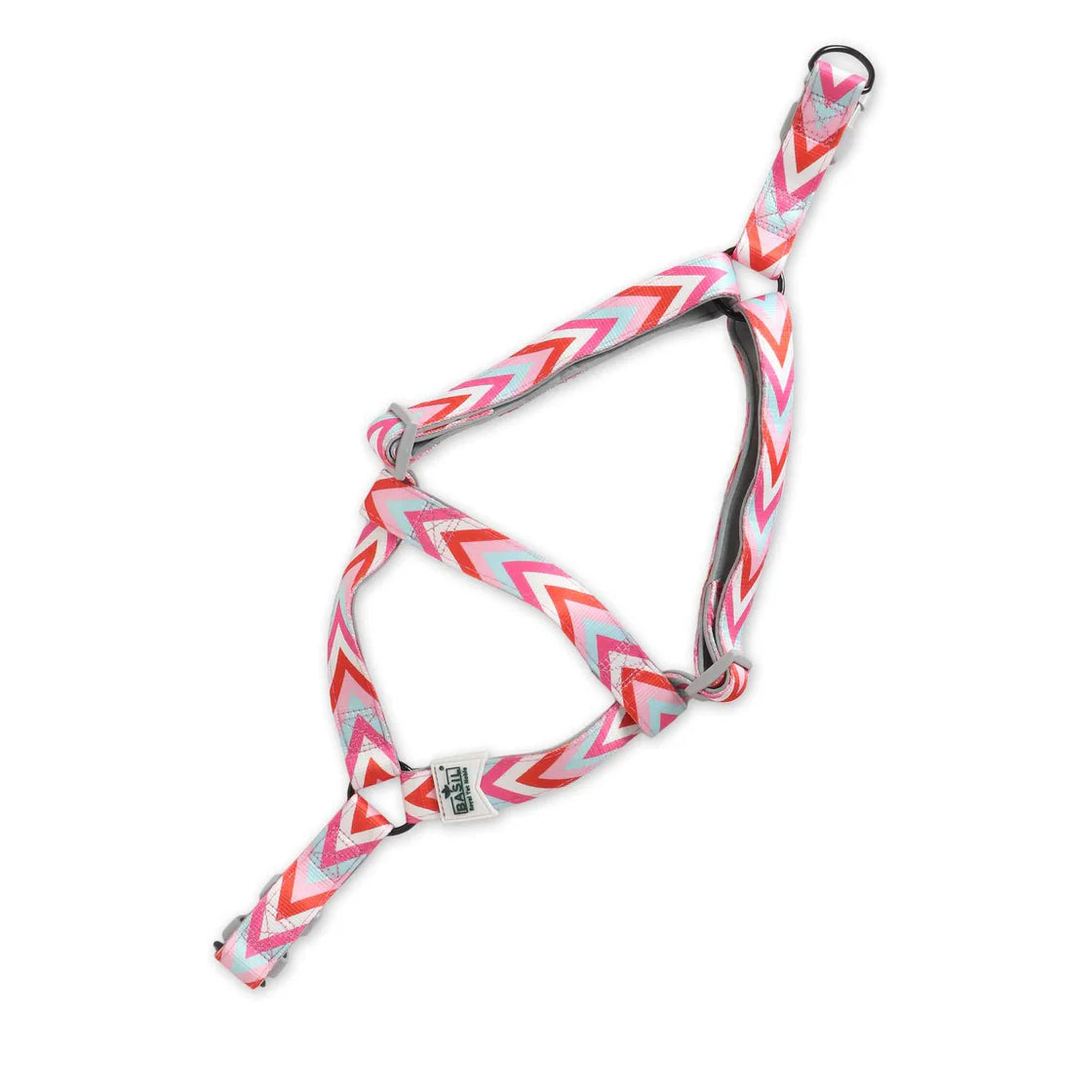 Basil Printed Pink Padded Harness