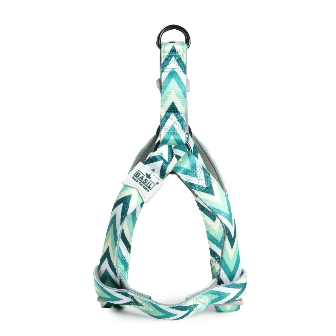 Basil Printed Green Padded Harness
