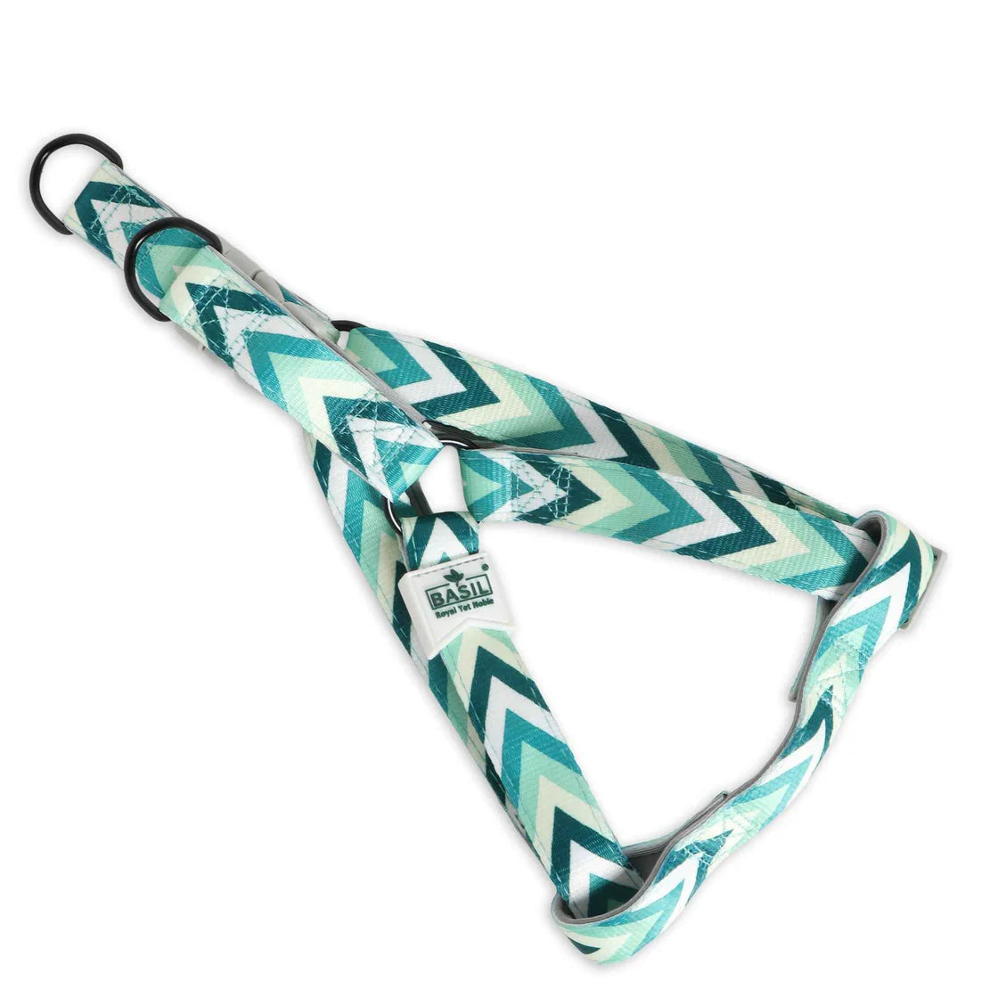 Basil Printed Green Padded Harness