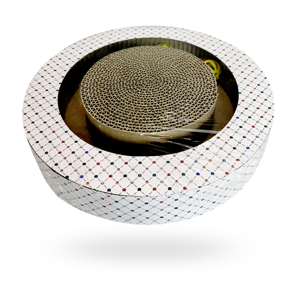 Tails Nation Cat Cardboard Round & Play Scratcher