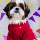 15 Furries Electric Red Mirrorwork Dog Kurta