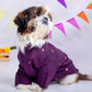 15 Furries Purple Wine Mirrorwork Dog Kurta