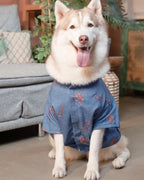 15 Furries Desi Denim Dog Kurta Indigo