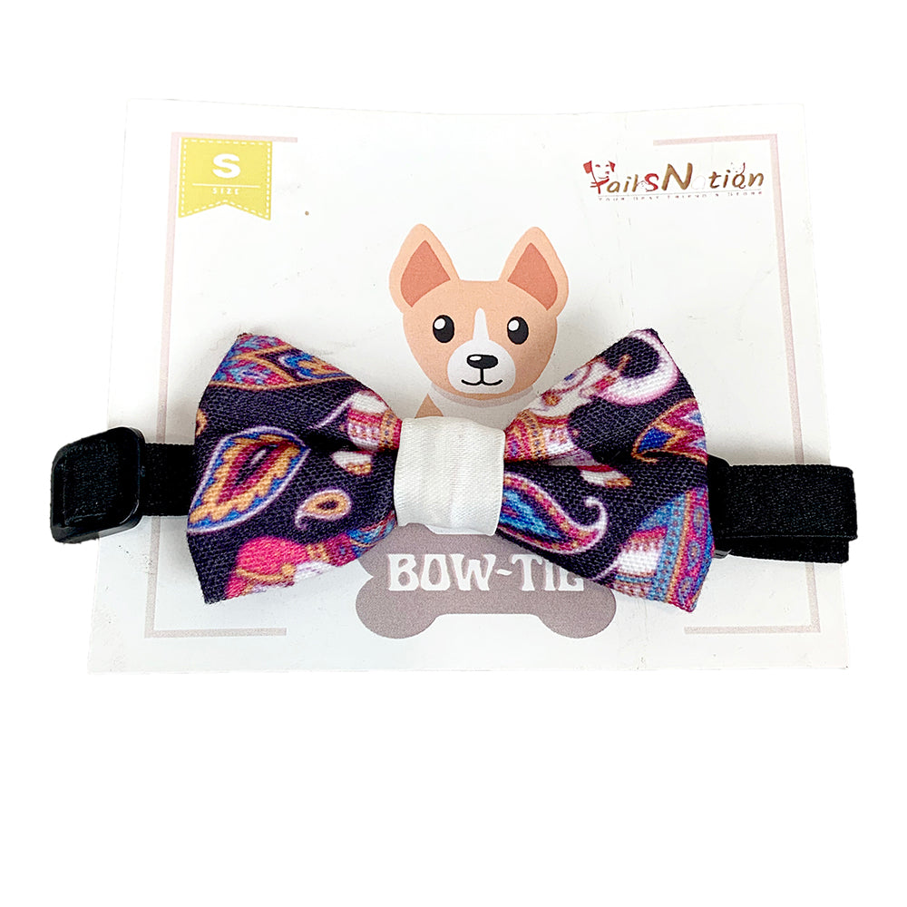 Tails Nation Bow Tie with Strap for Dogs & Cats