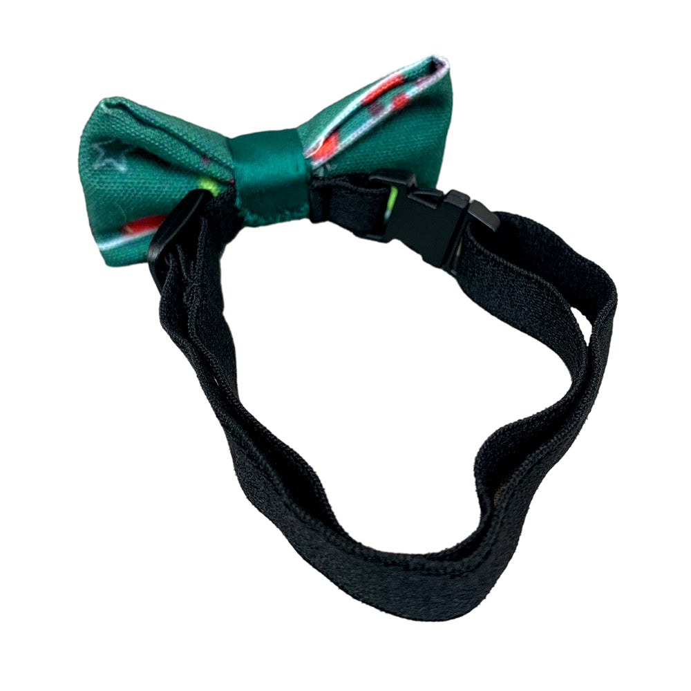 Tails Nation Christmas Bow Tie with Strap for Dogs & Cats