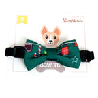 Tails Nation Christmas Bow Tie with Strap for Dogs & Cats