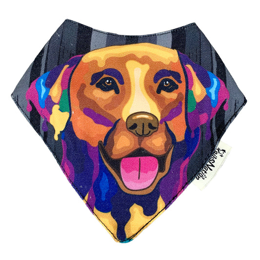 Tails Nation Dog Face Printed Bandana for your Pooch