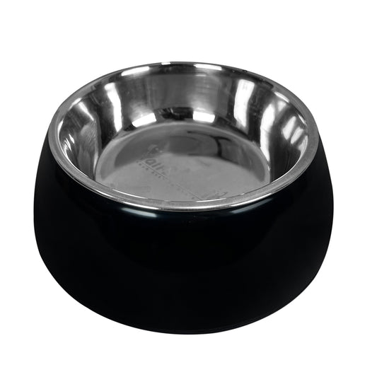 Tails Nation Black Solid Color Melamine Bowl