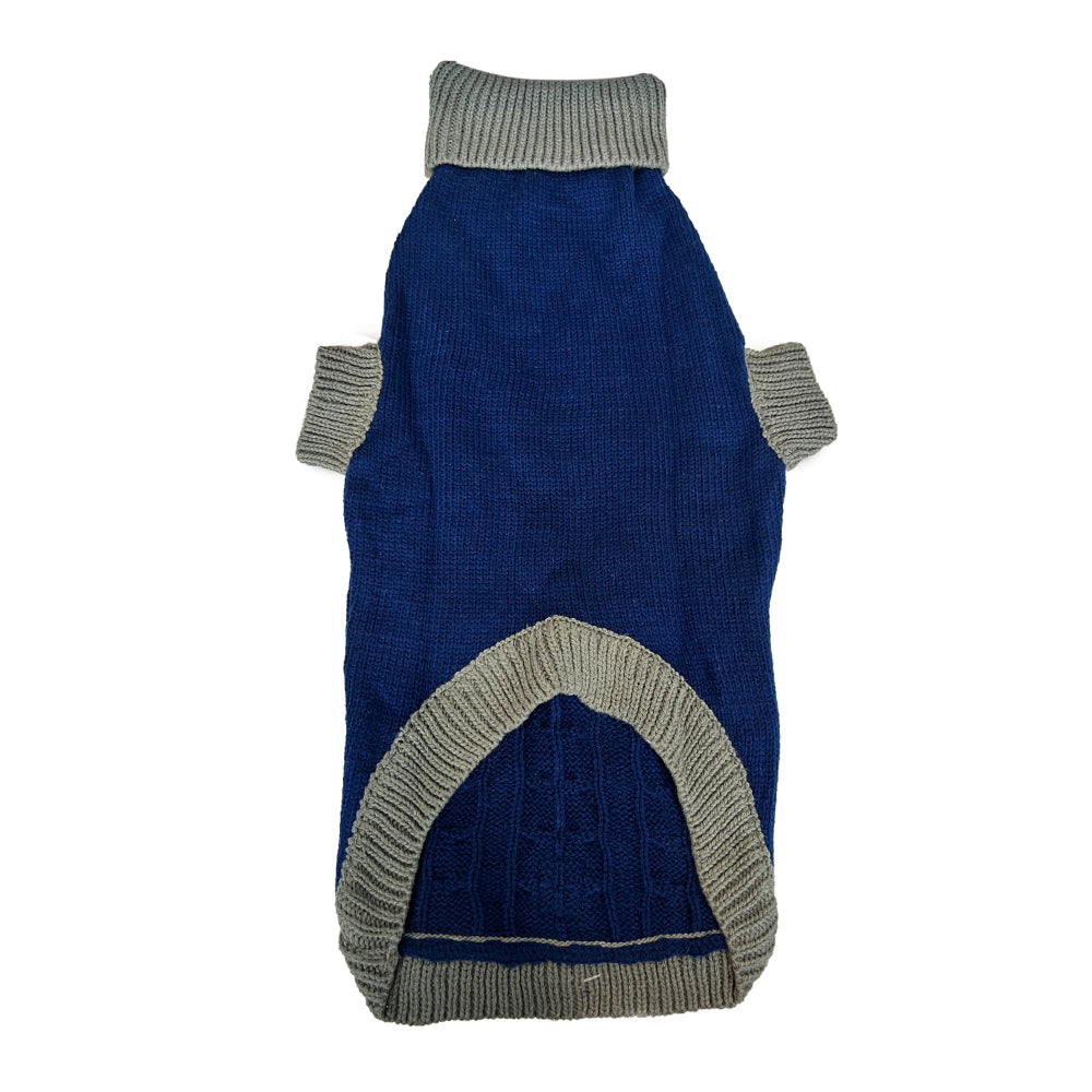 Smarty Pet Knitted Sweater Blue For Your Furry Friend