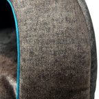 Tails Nation Cat House Bark Brown & Blue 40cmx43cm
