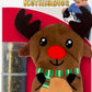 Kong Christmas Collection Holiday Refillables Reindeer Cat Toy 5.08x9.65x11.43cm