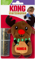 Kong Christmas Collection Holiday Refillables Reindeer Cat Toy 5.08x9.65x11.43cm