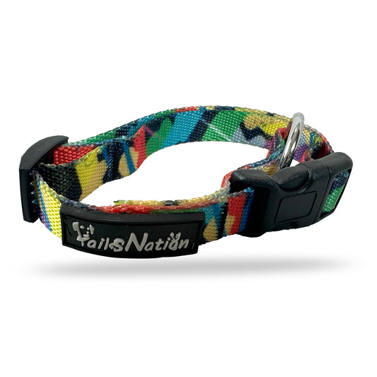 Tails Nation Digital Printed Colorfull Collar For Your Furry Friend
