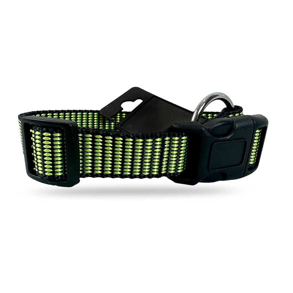 Tails Nation Criss Cross Green & Black Collar For Your Furry Friend