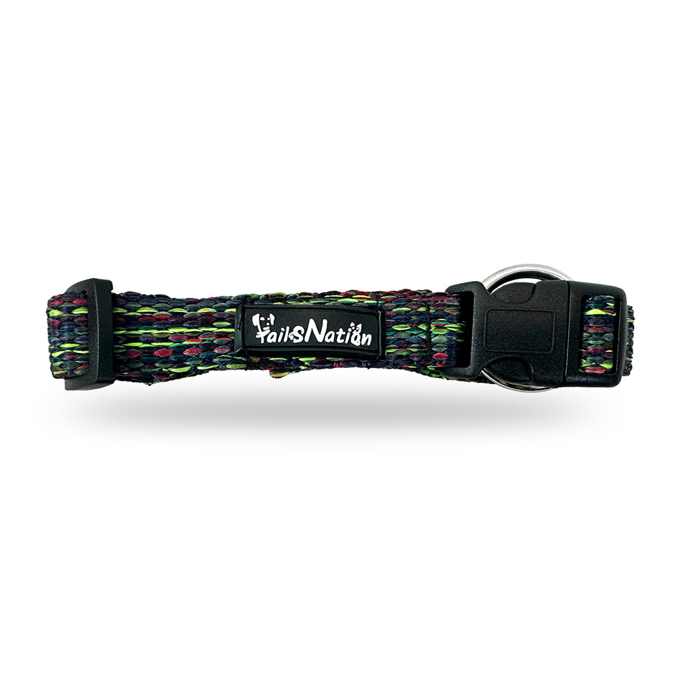 Tails Nation Green Super Comfy Melange Collar for your Pooch