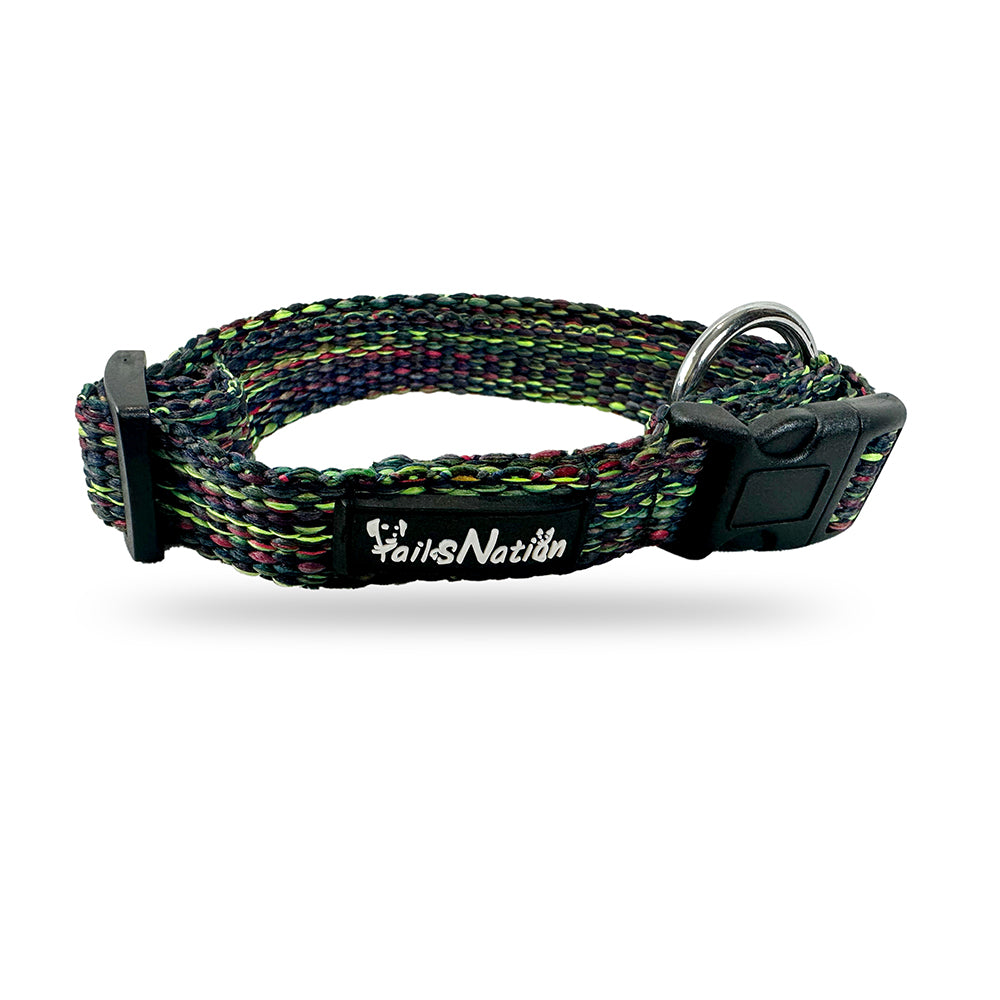 Tails Nation Green Super Comfy Melange Collar for your Pooch