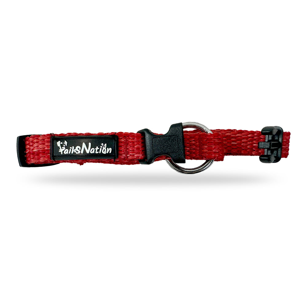 Tails Nation Dark Patle Red Super Comfy Melange Collar for your Pooch