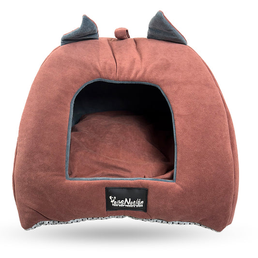 Tails Nation Cat House Brown 40cmx43cm