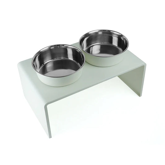 Pawpourri Metal Diner With Magnetic Bowls I Size 8.5"(D), 21"(L) x 13"(W) X 11(H)" I Bowls Size: (2700 ML Each)
