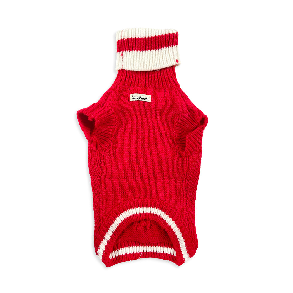 Tails Nation High Neck Sweater - Red Colors | Warm and Cozy (Slight Variation Can be Observed)