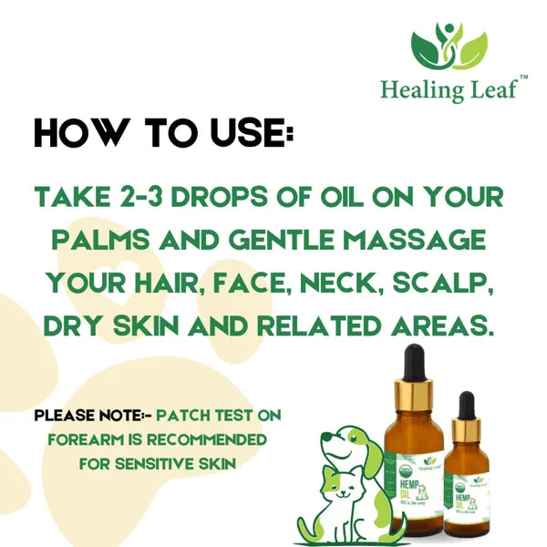 Healing Leaf Hemp Oil for Dogs and Cats 90ml