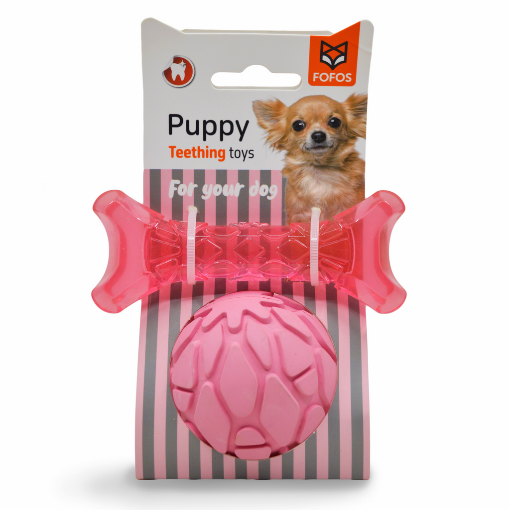 FOFOS Milk Bone & Ball Pink 11 x 4.5 x 2cm & 6.5 Dia