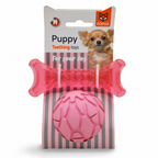 FOFOS Milk Bone & Ball Pink 11 x 4.5 x 2cm & 6.5 Dia