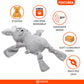 FOFOS Fluffy Rabbit Grey Dog Toy 35 x 23 x 6.5 cm
