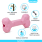 FOFOS Barkbutler Chu the bone Pink Toy For Dogs Large 15 x 7 x 4.5 cm