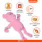 FOFOS Fluffy Pig Pink Dog Toy 31.5 x 29 x 9 cm
