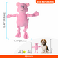 FOFOS Fluffy Pig Pink Dog Toy 31.5 x 29 x 9 cm