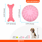 FOFOS Milk Bone & Ball Pink 11 x 4.5 x 2cm & 6.5 Dia