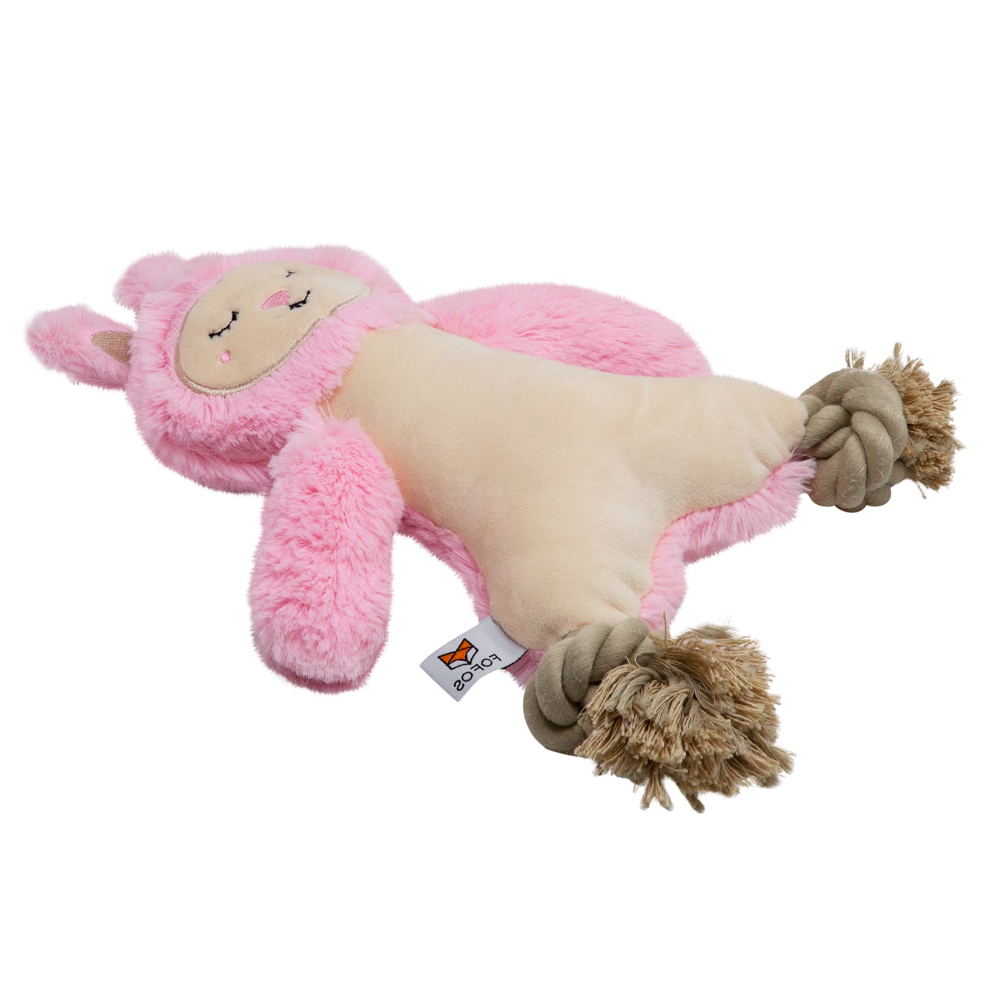 FOFOS Ropeleg Plush Rabbit Dog Toy 34 x 20 x 3.5 cm