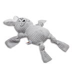 FOFOS Fluffy Rabbit Grey Dog Toy 35 x 23 x 6.5 cm