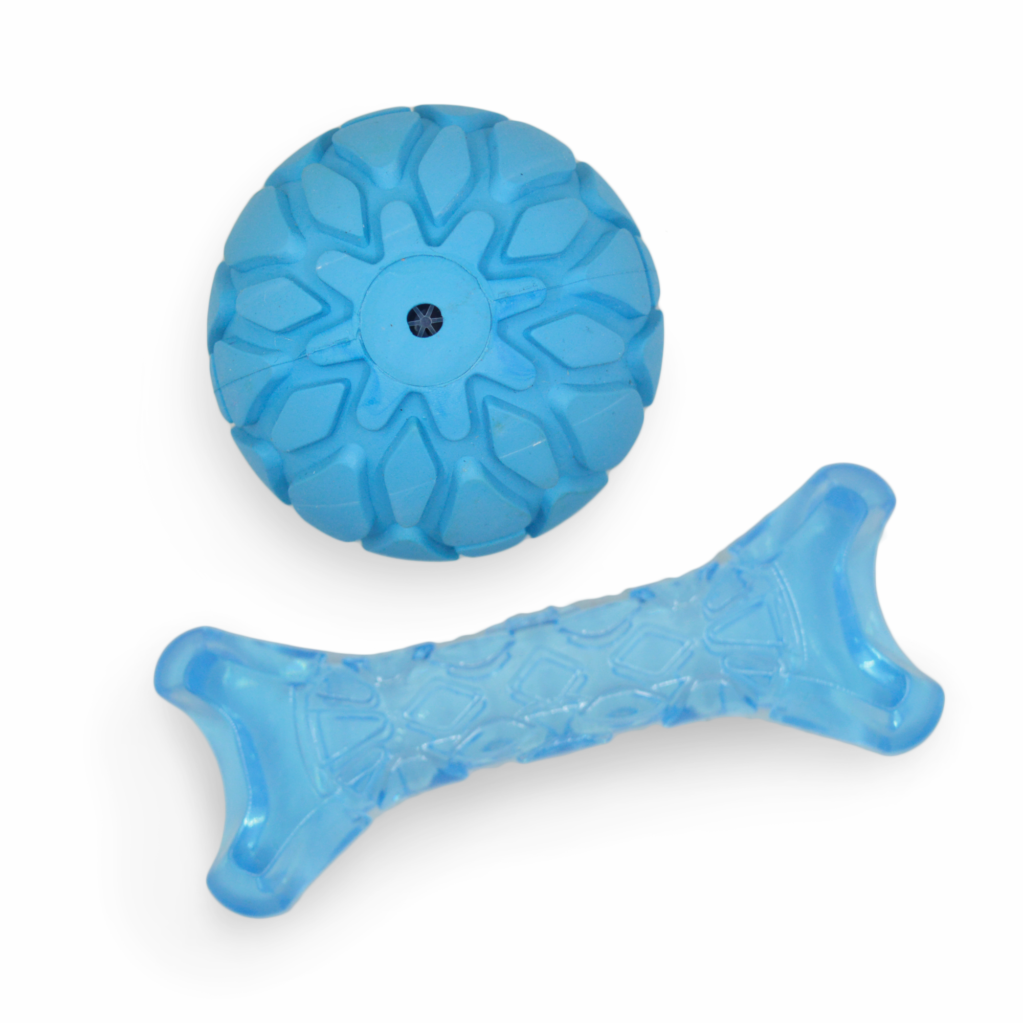 FOFOS Milk Bone & Ball Blue 11 x 4.5 x 2 cm & 6.5 Dia