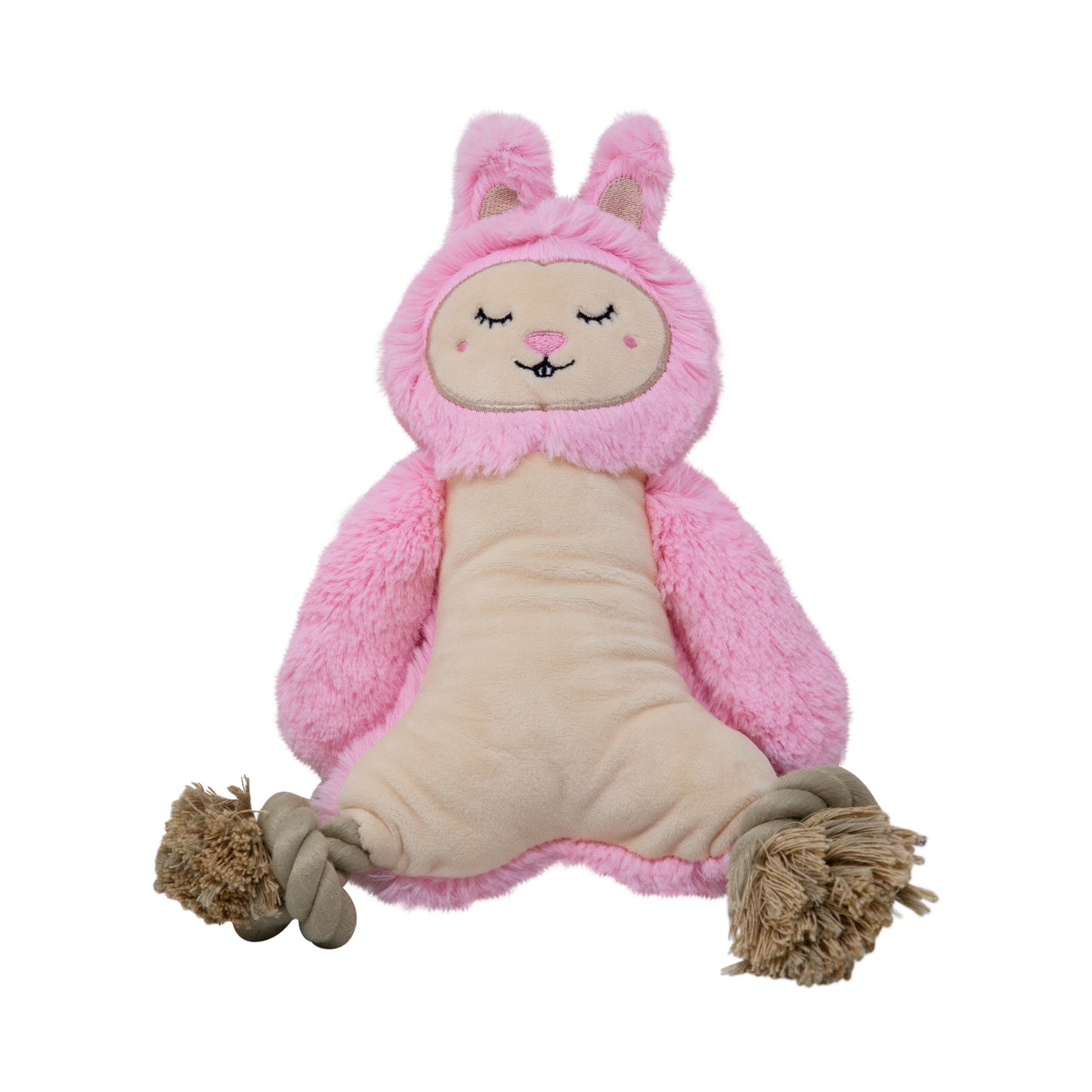 FOFOS Ropeleg Plush Rabbit Dog Toy 34 x 20 x 3.5 cm