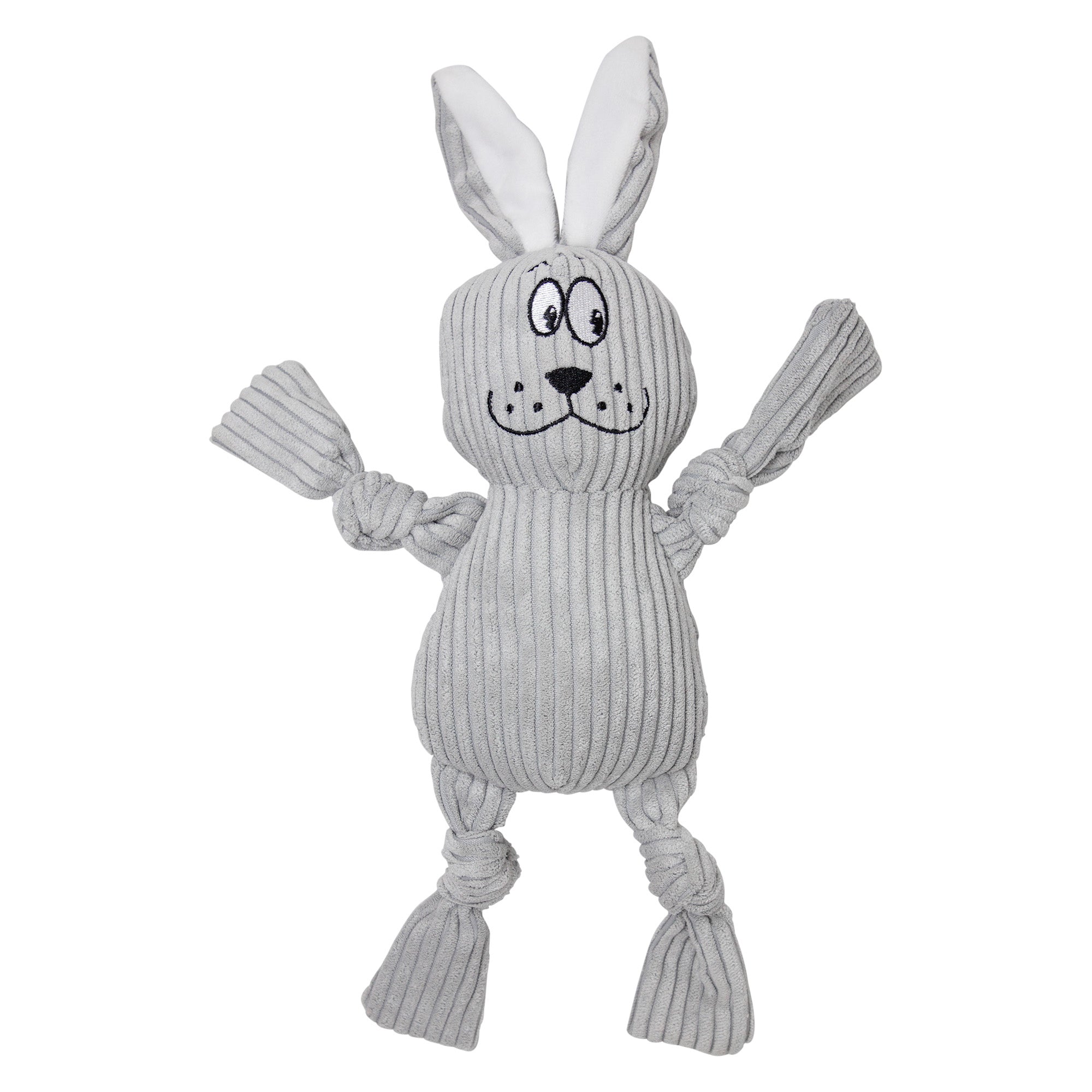 FOFOS Fluffy Rabbit Grey Dog Toy 35 x 23 x 6.5 cm