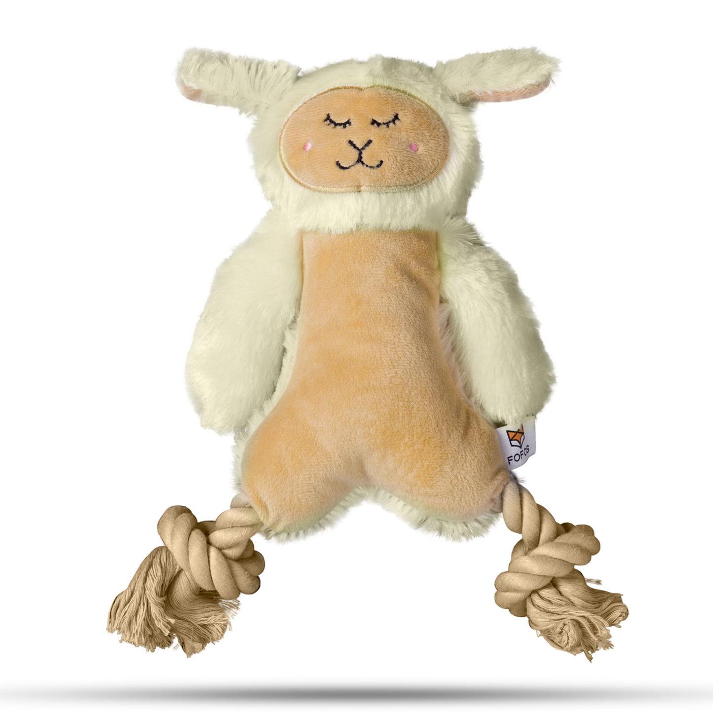 FOFOS Ropeleg Plush Sheep Dog Toy 29 x 15 x 5.5 cm