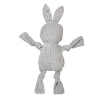 FOFOS Fluffy Rabbit Grey Dog Toy 35 x 23 x 6.5 cm