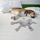 FOFOS Fluffy Rabbit Grey Dog Toy 35 x 23 x 6.5 cm